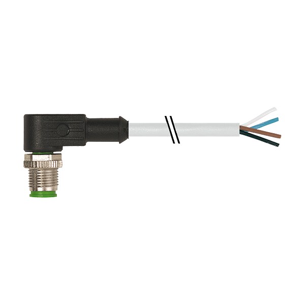 Murrelektronik M12 male 0 Degree / M12 female 90 Degree, TPE 4x18AWG ye UL/CSA, ITC/PLTC 1.5m 7000-12101-2140500 - main